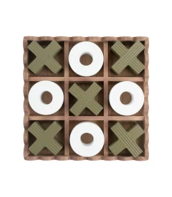 Present Time Ornament Tic Tac Toe - Groen - 18.5x18.5x5cm
