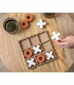 Online Ornament Tic Tac Toe - Oranje - 18.5x18.5x5cm Decoratie