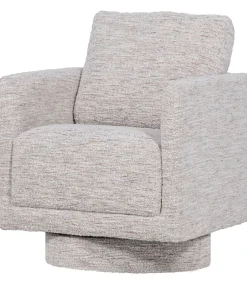 Clearance Oska Draaifauteuil - Melange Stof - Naturel - 64x78x79 Zetels