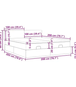 Sale Ottoman bed met matrassen 200x200cm fluweel roze Bedden
