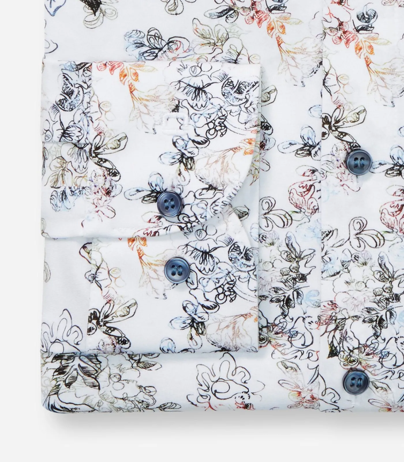 Heren OLYMP Overhemd Jersey Shirt Level 5 Design Wit