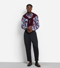 Heren OLYMP Overhemd Level 5 Designshirt Bordeaux