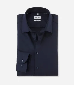 Heren OLYMP Overhemd Level 5 Stretch Blauw
