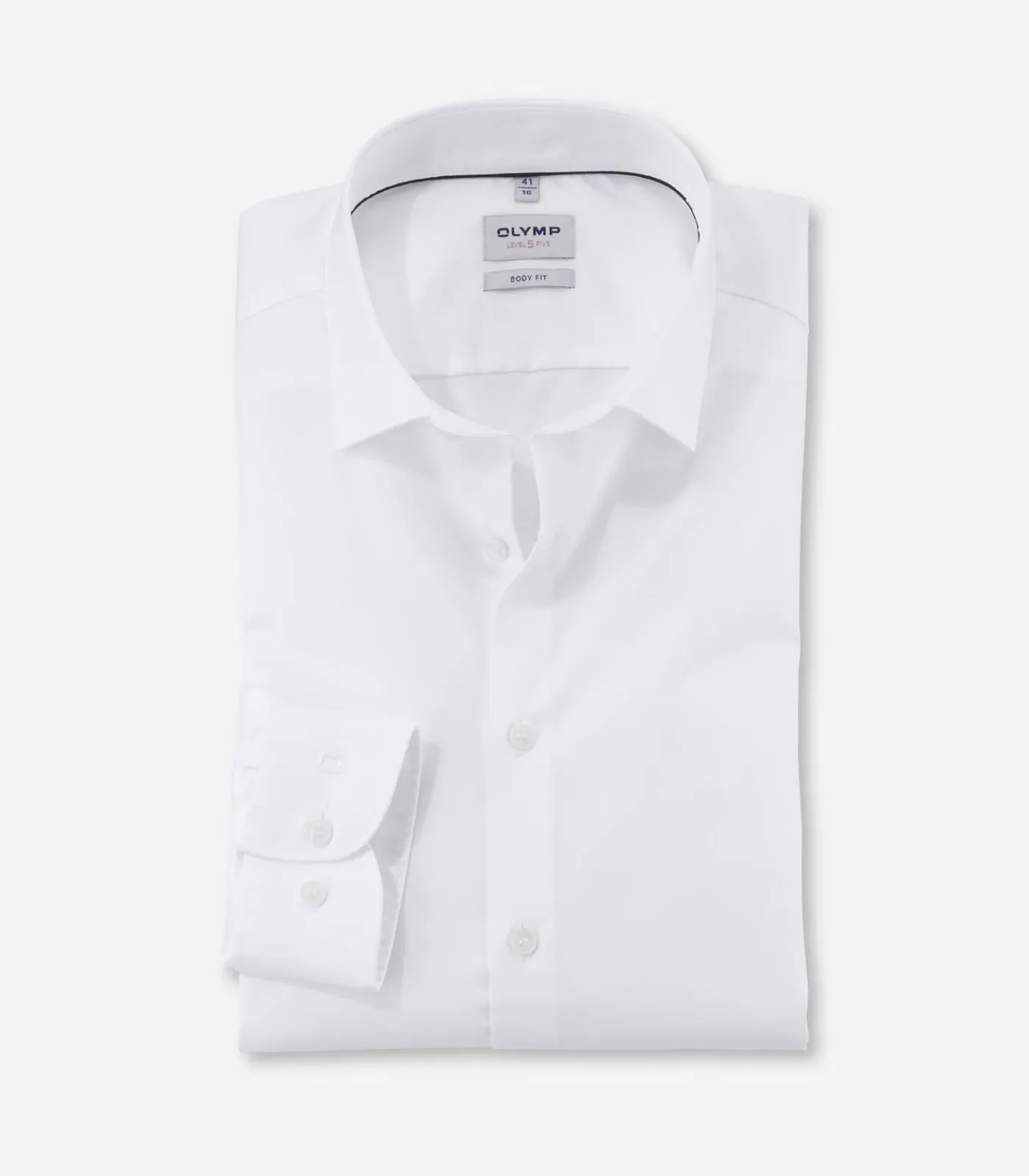 Outlet Overhemd Level 5 Stretch Wit Heren Hemden
