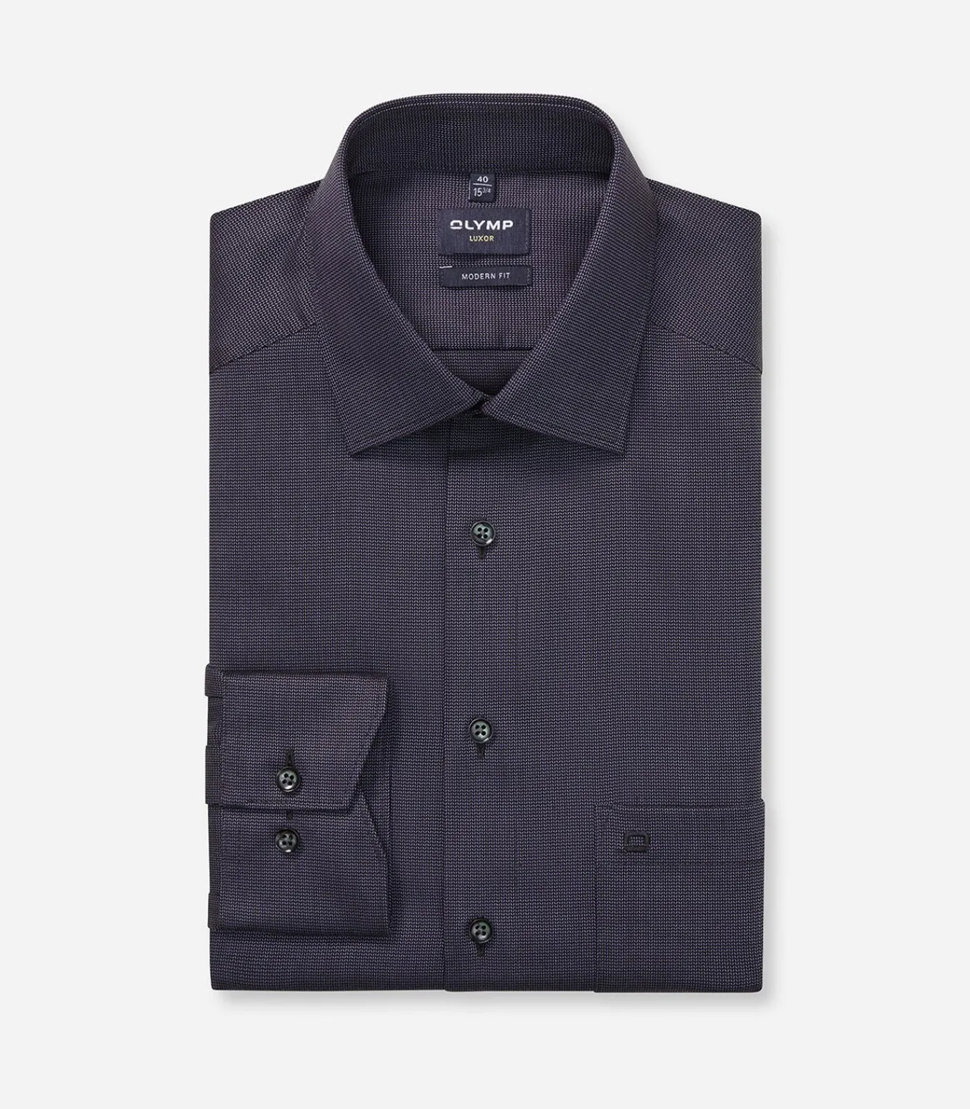 Heren OLYMP Overhemd Luxor Modern Fit Viola