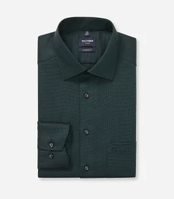 Sale Overhemd Luxor Modern Fit Donkergroen Heren Hemden