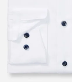 Heren OLYMP Overhemd Luxor Modern Fit Button Down Wit