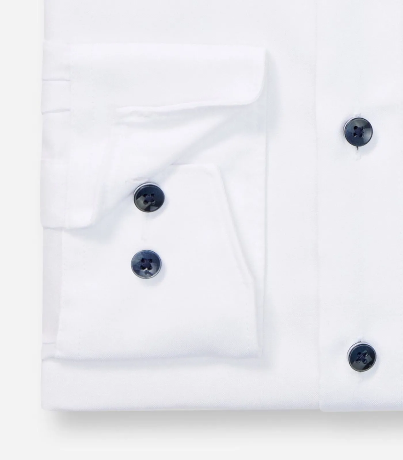 Heren OLYMP Overhemd Luxor Modern Fit Button Down Wit