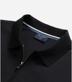 Discount Overhemd Zip Pullover Zwart Heren Truien & Cardigans