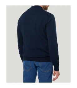 Best Overhemd Zip-Pullover Donkerblauw Heren Truien & Cardigans
