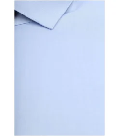 Heren Suitable Overhemd Dubbelmanchet Blauw