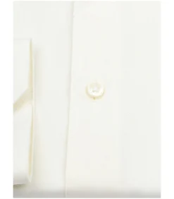 Heren Suitable Overhemd Extra Lange Mouwen Twill Ecru