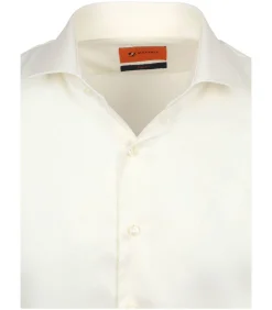 Heren Suitable Overhemd Extra Lange Mouwen Twill Ecru