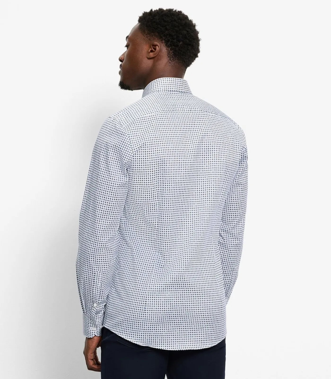 Heren OLYMP Overhemd Level 5 Bodyfit Wit