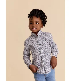 Clearance Overhemd met lange mouwen en bloemenprint Kinderen Hemden