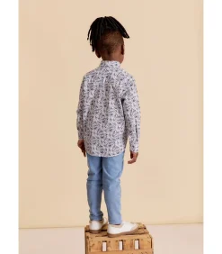 Clearance Overhemd met lange mouwen en bloemenprint Kinderen Hemden