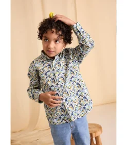 Kinderen J&JOY Overhemd met lange mouwen en bloemenprint