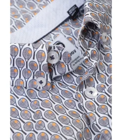 Kinderen J&JOY Overhemd met tennisrackets patroon