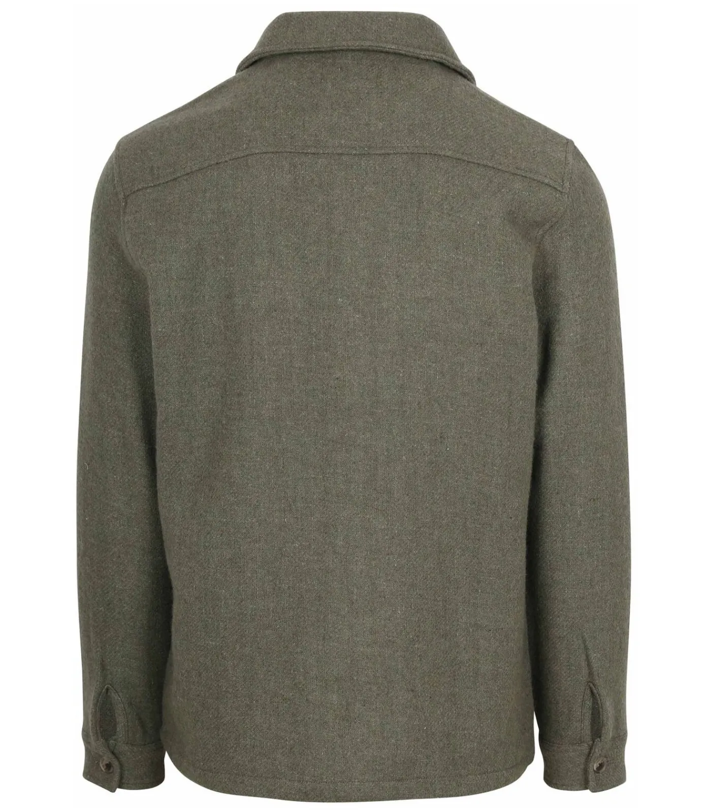 Outlet Overshirt Wool Blend Groen Heren Sportkledij