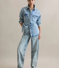 Hot Oversized denim overhemd DAMES Overhemden & Blouses