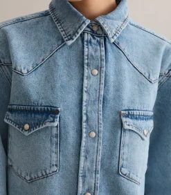 Hot Oversized denim overhemd DAMES Overhemden & Blouses