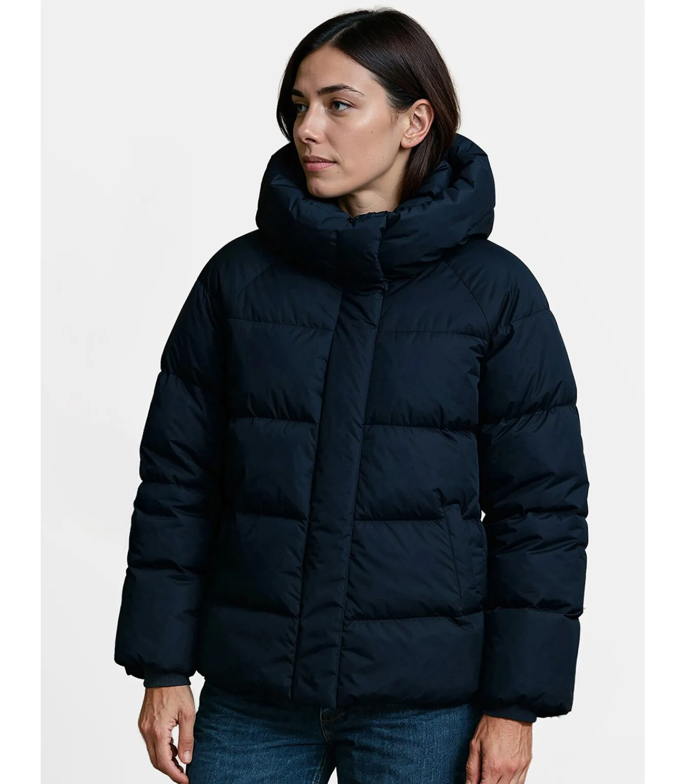 DAMES J&JOY Oversized marineblauwe damesjas