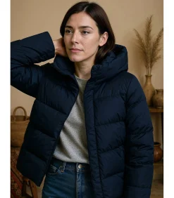 DAMES J&JOY Oversized marineblauwe damesjas