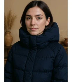 DAMES J&JOY Oversized marineblauwe damesjas