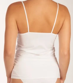 Outlet 2-Pack dames spaghetti hemdjes - Organic 95/5 - Basics - Dames singlets met spaghetti bandjes - Biologisch katoen DAMES Onderhemden