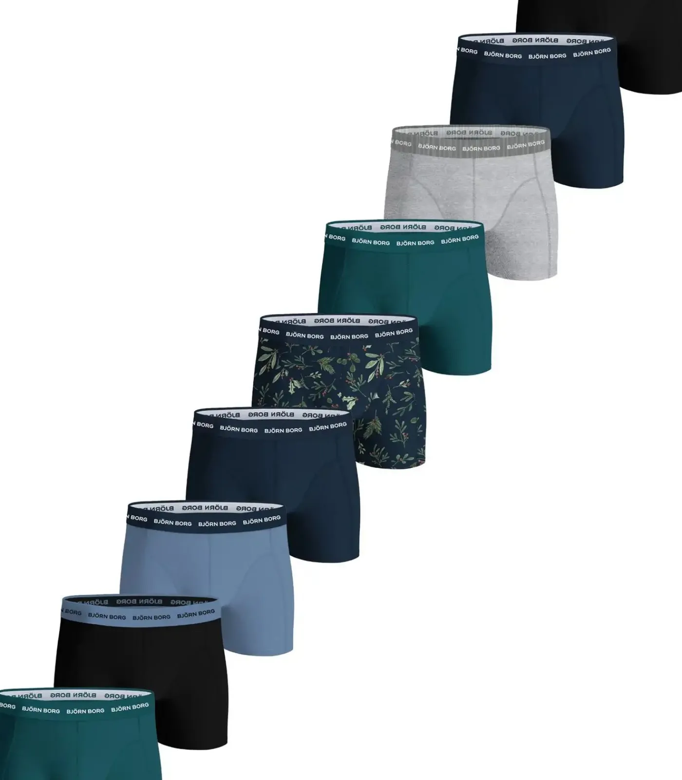 Outlet 9-pack heren boxershort - Cadeau verpakking multipack heren onderbroeken Heren Boxers