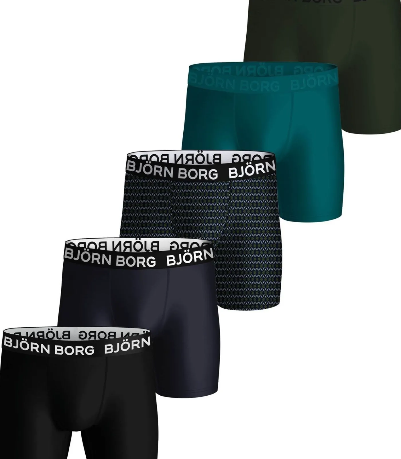 5-pack heren boxershort - Performance - Combi Heren Boxers