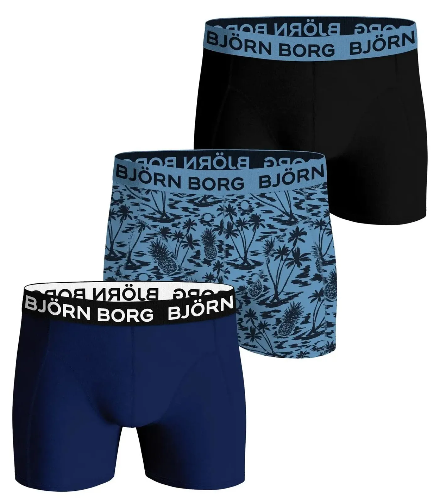 Hot 3-Pack jongens boxershorts - Core - Blauwe kinder onderbroeken katoen Kinderen Ondergoed En Nachtmode