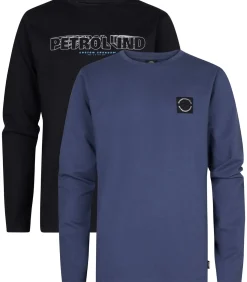 Kinderen Petrol Industries 2-pack longsleeve T-shirts Tomah
