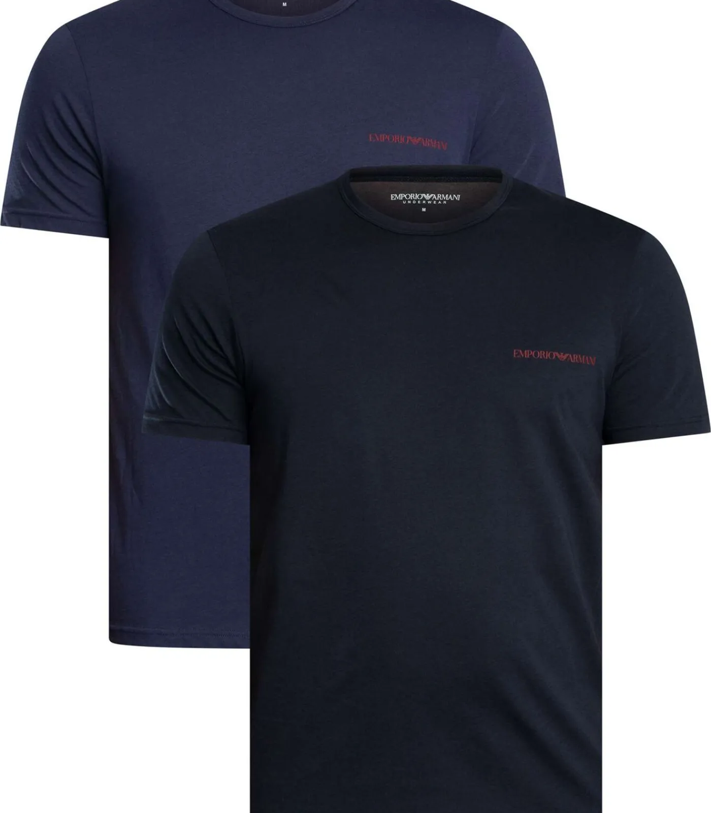 Heren Emporio Armani 2-Pack Lounge Crew Neck T-Shirt