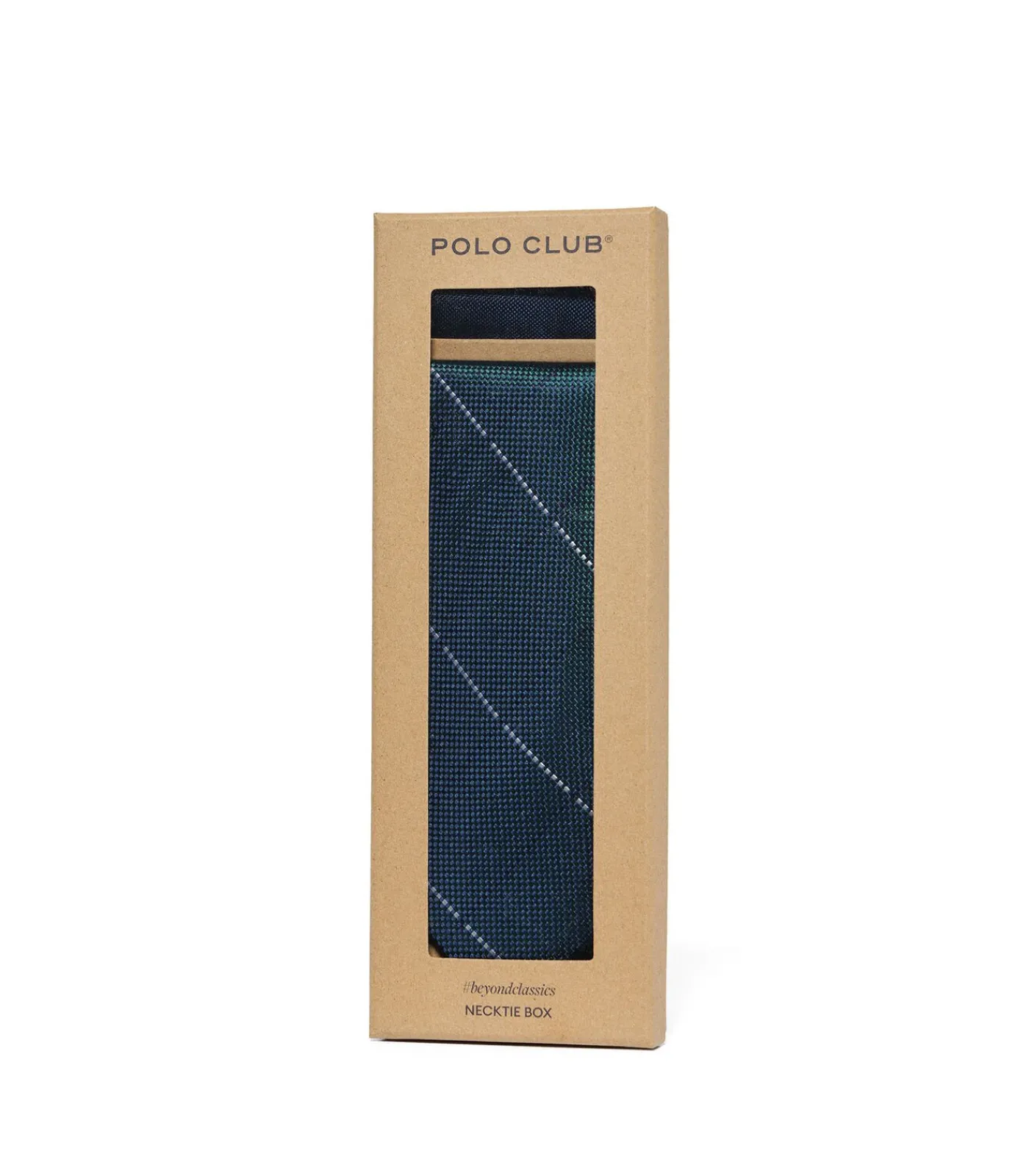 Heren Polo Club Pack met zijden stropdas en zakdoek met geborduurd -detail