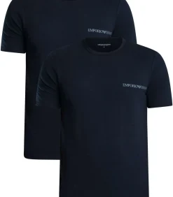 Discount 2-Pack Stretchkatoenen Lounge-T-Shirts Heren Tops & Shirts