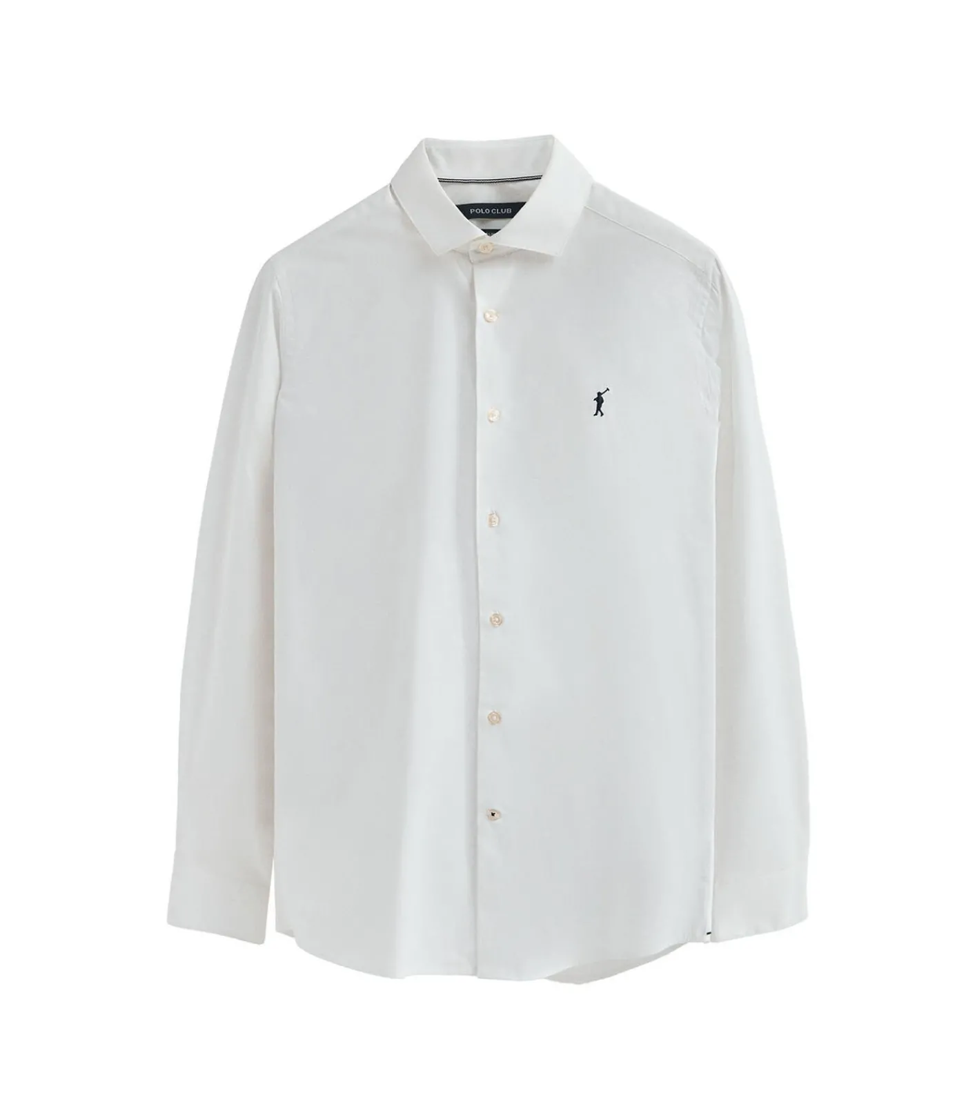 Online Pack van twee herenhemden van poplin katoen in wit en marineblauw met slim fit en Rigby Go-logo Heren Hemden