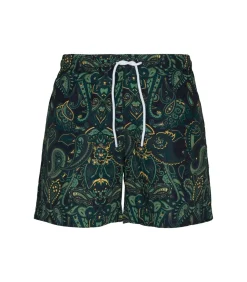 Heren Urban Classics PAISLEY - Zwembroek - Donkergroen