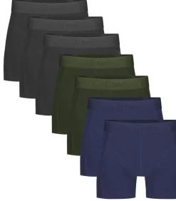 Heren Bamboo basics 7-pak heren boxers - Rico - Zwart/Blauw/Groen - Multipack bamboe heren onderbroeken