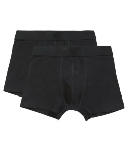 2-pak Jongens boxershorts Organic - Biologisch katoenen kinder onderbroeken - Zwart - Grijs - Donkerblauw Kinderen Ondergoed En Nachtmode