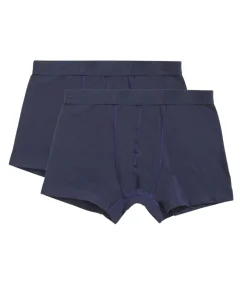 Kinderen Ten Cate 2-pak Jongens boxershorts Organic - Biologisch katoenen kinder onderbroeken - Zwart - Grijs - Donkerblauw