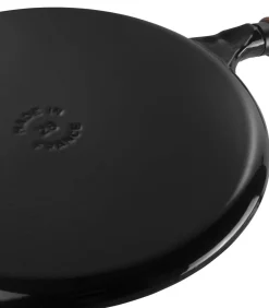 Sale Pannenkoekenpan - Zwart - ø 28 cm - geëmailleerde anti-aanbaklaag Potten & Pannen