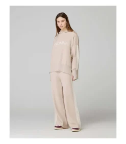 Discount Pantalone In Maglia A Palazzo C/Bande In Contrasto DAMES Broeken & Shorts