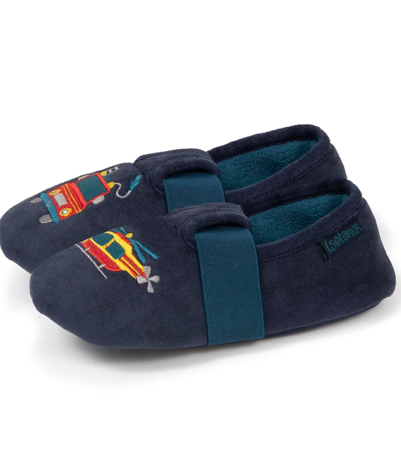 Best Pantoffels Jongen Brandweerman Navy Kinderen Pantoffels