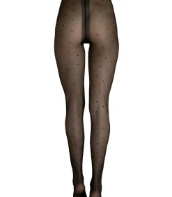 DAMES LISCA Panty 20 DEN met stippen Fashion Dots zwart