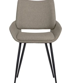 Online Parade Eetkamerstoelen - Melange Stof - Zand - Set van 6 Stoelen