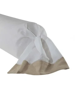 Hot Paris - Tweekleurig sloop voor rolkussen in halflinnen Made in France Kussenslopen