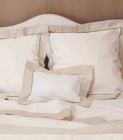 Hot Paris - Tweekleurig sloop voor rolkussen in halflinnen Made in France Kussenslopen