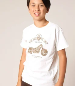 Best PARK - T-shirt van 100% katoen in bikerstijl Kinderen T-Shirts & Polo's