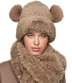 DAMES SELMARK PC1 sjaal en muts met oren set STYLE ADD